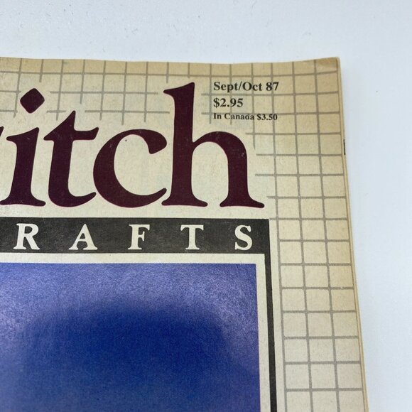 Cross Stitch & Country Crafts Sept/Oct 87 Christmas Holiday Cards Apple Sampler - Picture 5 of 6